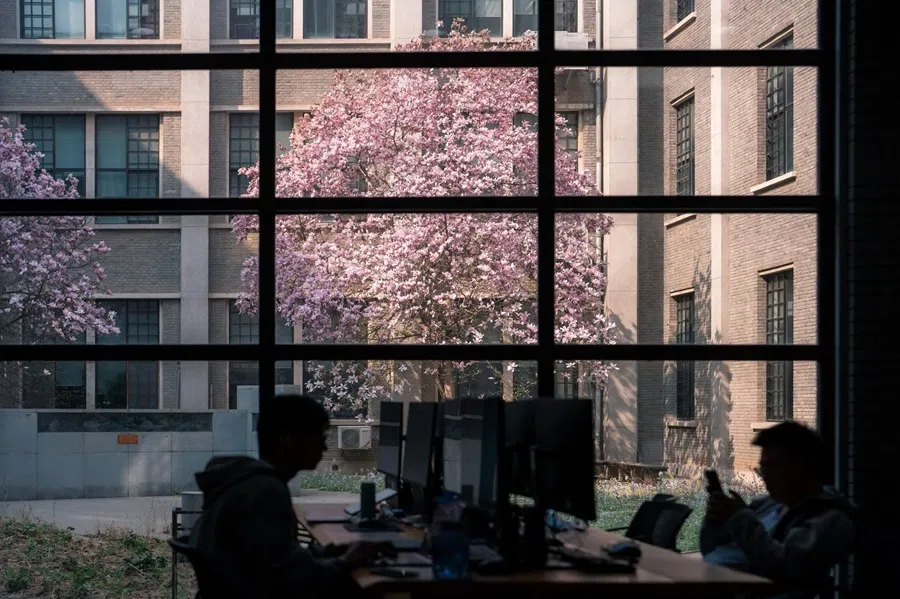 Students at Peking University.
