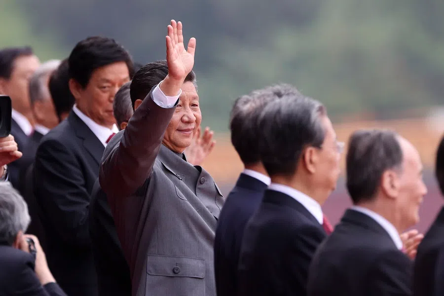 Chinese President Xi Jinping at a ceremony marking the 100th founding anniversary of the Communist Party of China at Tiananmen Square, Beijing, China, 1 July 2021. (CNS)