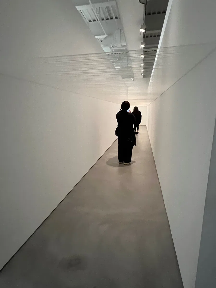 1.62 meters《1.62米》, 2003. White cotton thread.