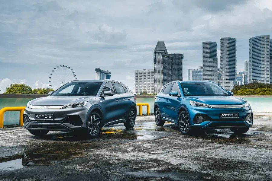 The BYD Atto 3 is available in Singapore. (Handout photo)