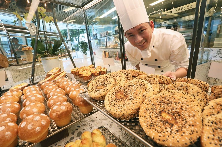 Wu Pao-chun at his bakery chain in Singapore. (SPH)