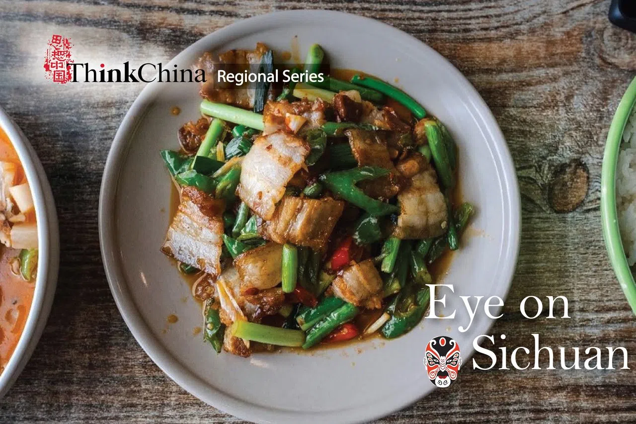 ​Despite frequently being translated as “twice cooked pork”, this famous Sichuan dish of pork belly boiled, cut into strips, and fried again with black bean and chilli oil translates more literally to “back to the wok pork”. (Patrick Fleming)