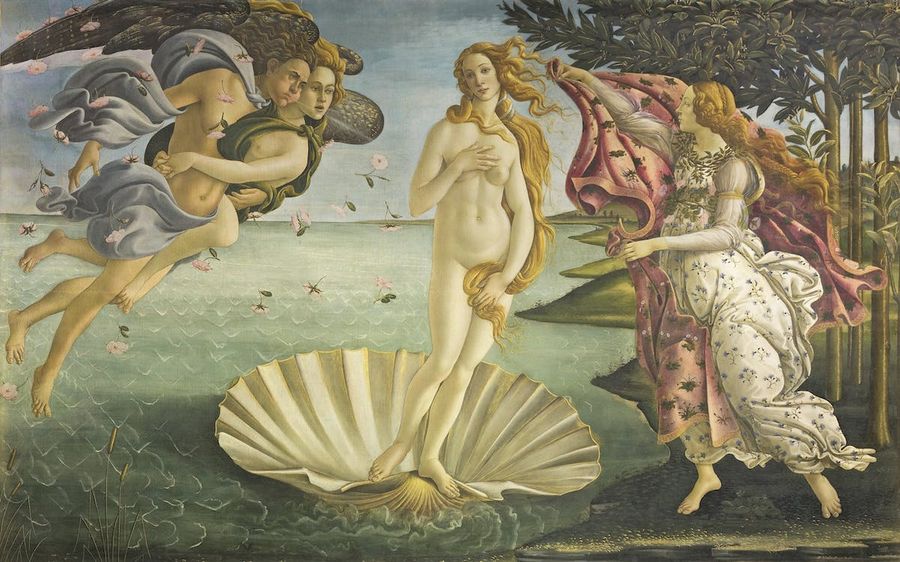 Sandro Botticelli, The Birth of Venus, The Uffizi.