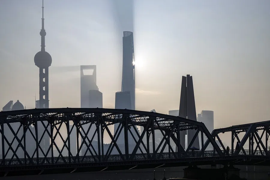 Pudong’s Lujiazui Financial District in Shanghai, China, on 9 January 2024.(Shen Qilai/Bloomberg)