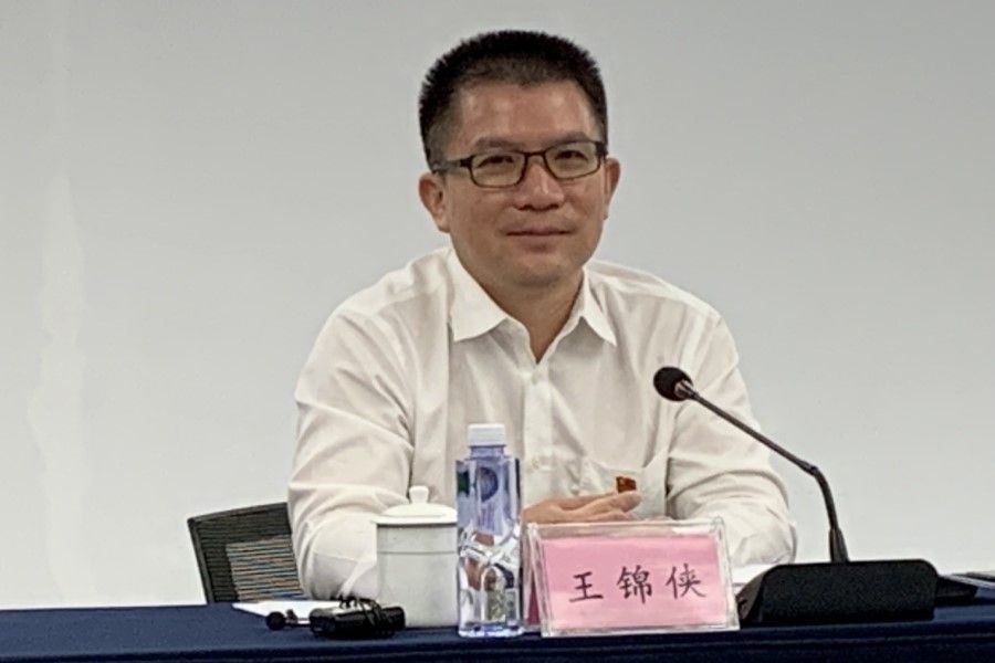Wang Jinxia, deputy director of China (Guangdong) FTA Qianhai Shekou's administrative committee, told reporters that Qianhai has seen great changes over the past six years. (Photo: Han Yong Hong)