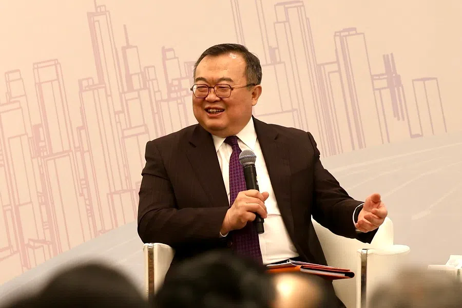 Liu Jianchao speaking at the FutureChina Dialogue at Shangri-la Singapore on 27 March 2024. (SPH Media)