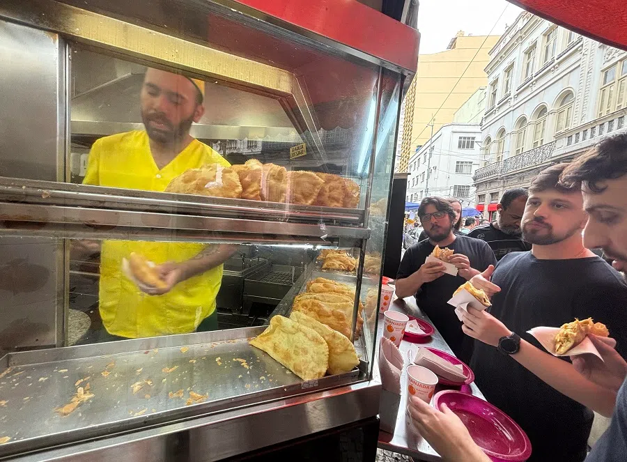 A pastel stand in Brazil. (SPH Media)