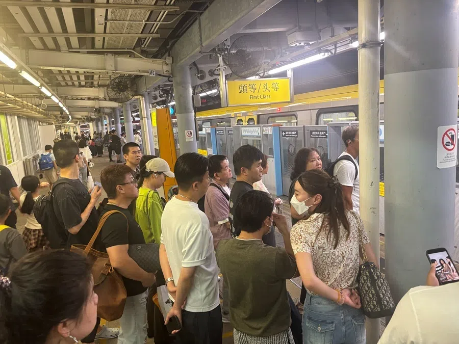 A train travelling from Hong Kong to the Shenzhen border crossing in 2026, illustrating the growing integration of daily life between Shenzhen and Hong Kong.