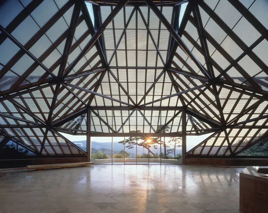The interior of the Miho Museum in Shigaraki, Japan. The museum was designed by American architect I.M. Pei. (Miho Museum)