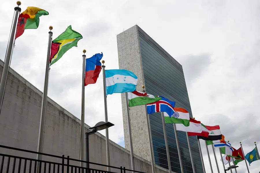 A view of the United Nations Headquarters on 20 September 2024 in New York City.
