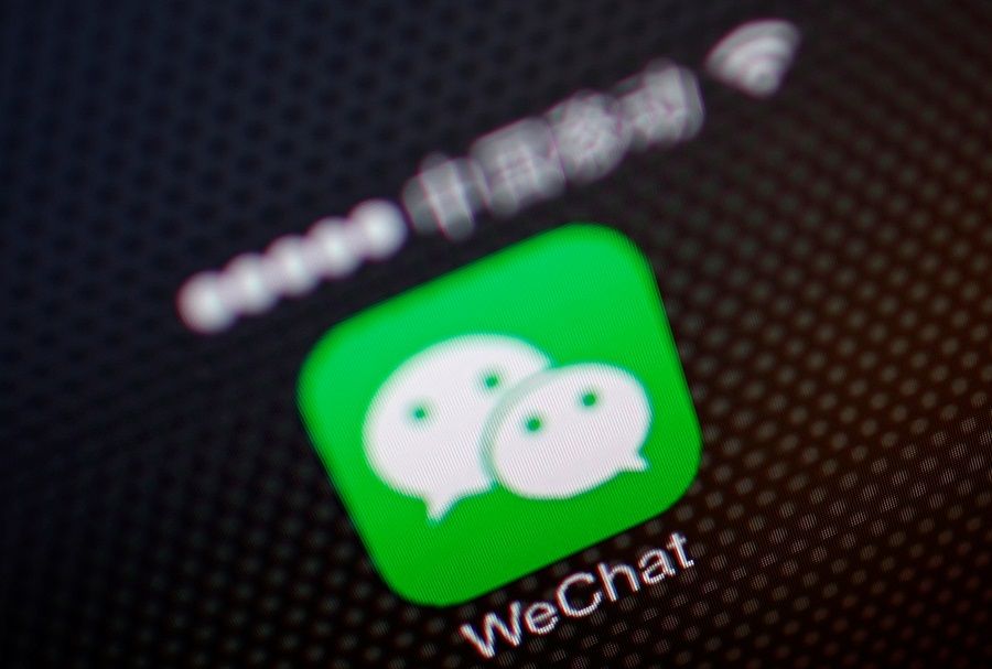 This picture taken on 5 December 2013 shows a WeChat app icon in Beijing. (Petar Kujundzic/File Photo/Reuters)