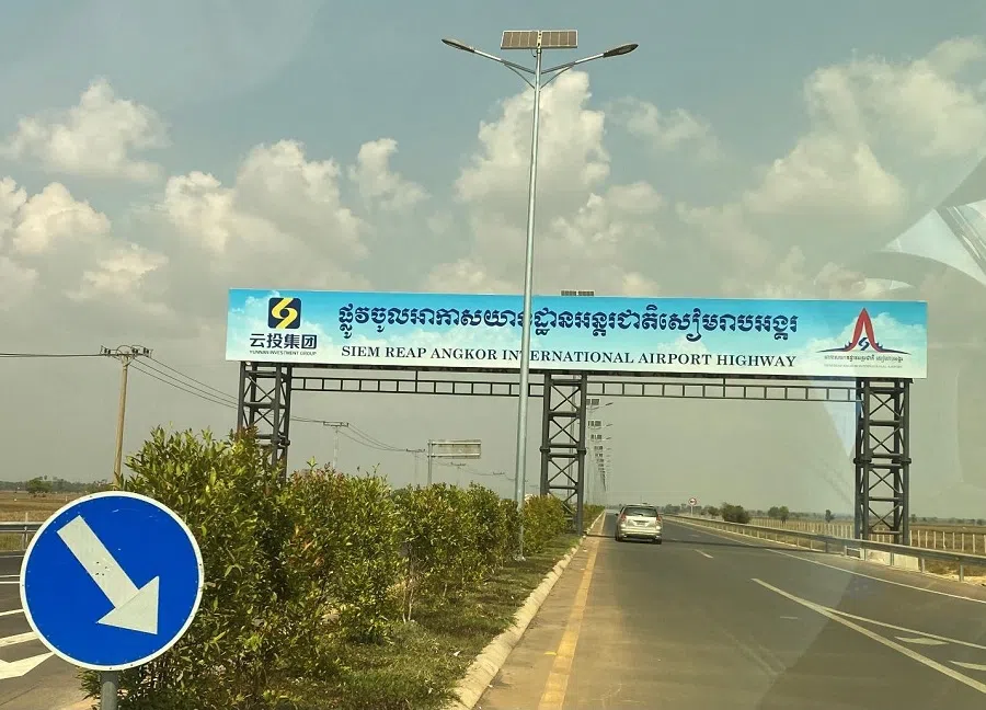 The new Siem Reap-Angkor International Airport Highway, February 2024. (Photo: Chen Xiangming)