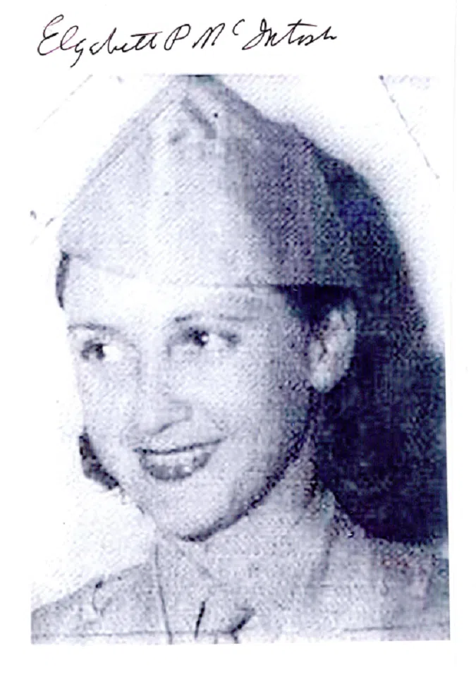 A signed photograph of Elizabeth P. McDonald, wife of Richard Heppner.