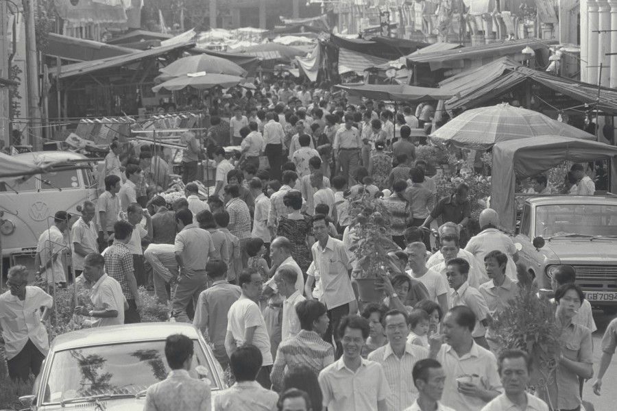 Chinatown in Singapore, 1977. The Chinese in Singapore have developed their own distinct culture. (SPH)