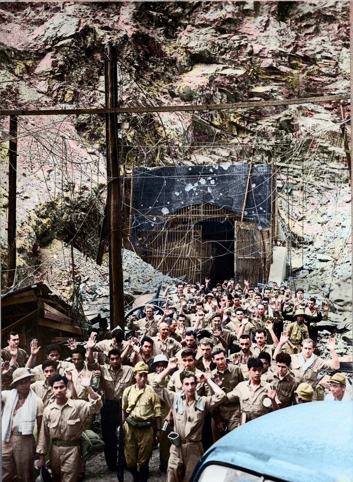 In the initial stages of the Pacific War, the US army was mostly on the defensive and had no plans to add more troops. With insufficient reinforcements, the US troops stuck on Bataan were left with little ammunition or backup. General Douglas MacArthur was ordered to leave for Australia, leaving US troops crammed in tunnels among the rocky hills. On 3 April 1942, having received reinforcements, the Japanese launched a general offensive on Bataan. Six days later, Edward King Jr, Commanding General of the Philippine-American forces on the Bataan Peninsula, surrendered to the Japanese, the biggest surrender in US army history.