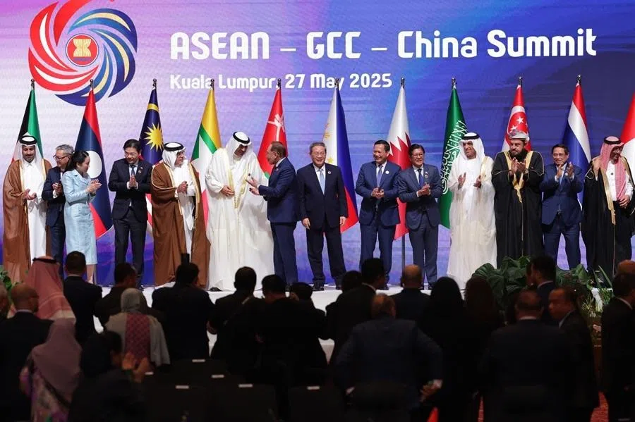 Prime Minister Datuk Seri Anwar Ibrahim is seen alongside ASEAN, Gulf and Chinese leaders during the 2nd ASEAN-Gulf Cooperation Council (GCC)-China Summit, held in conjunction with the 46th ASEAN Summit and Related Summits at the Kuala Lumpur Convention Centre, on 27 May 2025. (fotoBERNAMA)