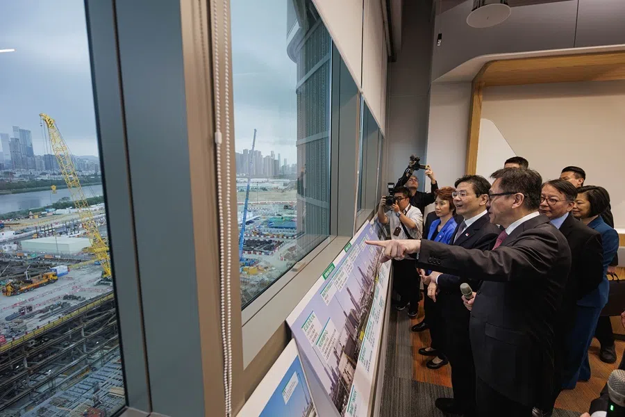 Prime Minister and Minister for Finance Lawrence Wong visiting the Northern Metropolis in Hong Kong on 27 March 2026.