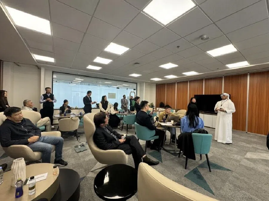Investors from the Middle East invest in Chinese companies like Quicktron Robotics, hoping to draw them into the Middle Eastern market eventually.  (Photo provided by interviewee)