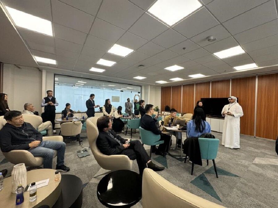 Investors from the Middle East invest in Chinese companies like Quicktron Robotics, hoping to draw them into the Middle Eastern market eventually.  (Photo provided by interviewee)
