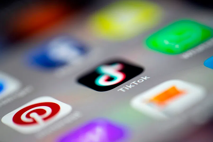 TikTok (the international version of Douyin) allows uploading of short video clips. (AFP/Joel Saget)
