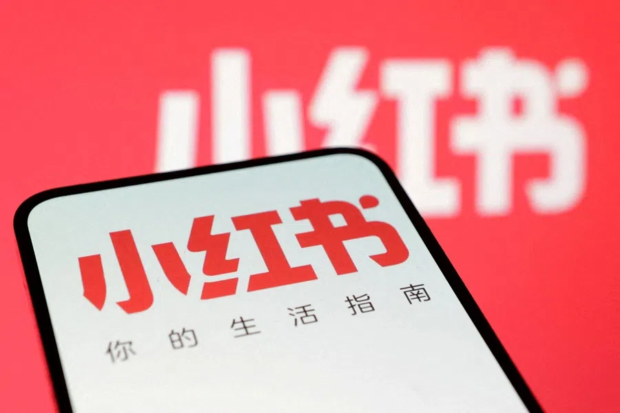 The logo of RedNote, known in China as Xiaohongshu, is seen in this illustration taken 15 January 2025.