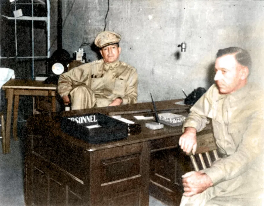 In March 1942, General Douglas MacArthur - commander of US Army Forces in the Far East - was trapped by Japanese forces on Corregidor Island. He was forced to abandon 70,000 US and Philippines troops and left with his family. It was the toughest situation in his life, and he vowed that he would return.