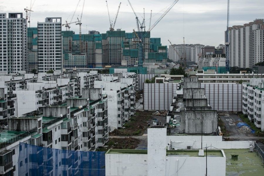 The Banpo redevelopment district in Seoul, South Korea, on 26 August 2022. (Woohae Cho/Bloomberg)