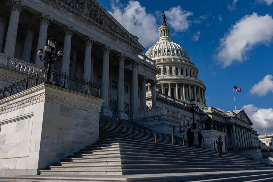 The US Capitol in Washington, DC, US, on 30 October 2025. (Eric Lee/Bloomberg)