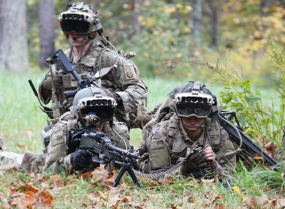 This handout photo courtesy of US Army taken 27 October 2020 shows soldiers from the 82nd Airborne Division. (Bridgett Siter/US Army/AFP)