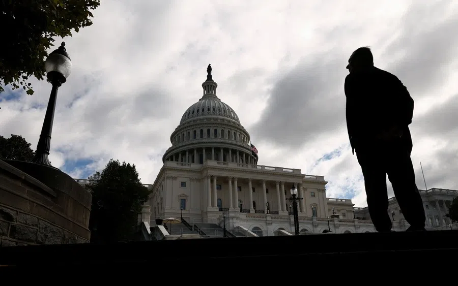 A visitor stands in front of the US Capitol, Washington, DC, 12 October 2026.