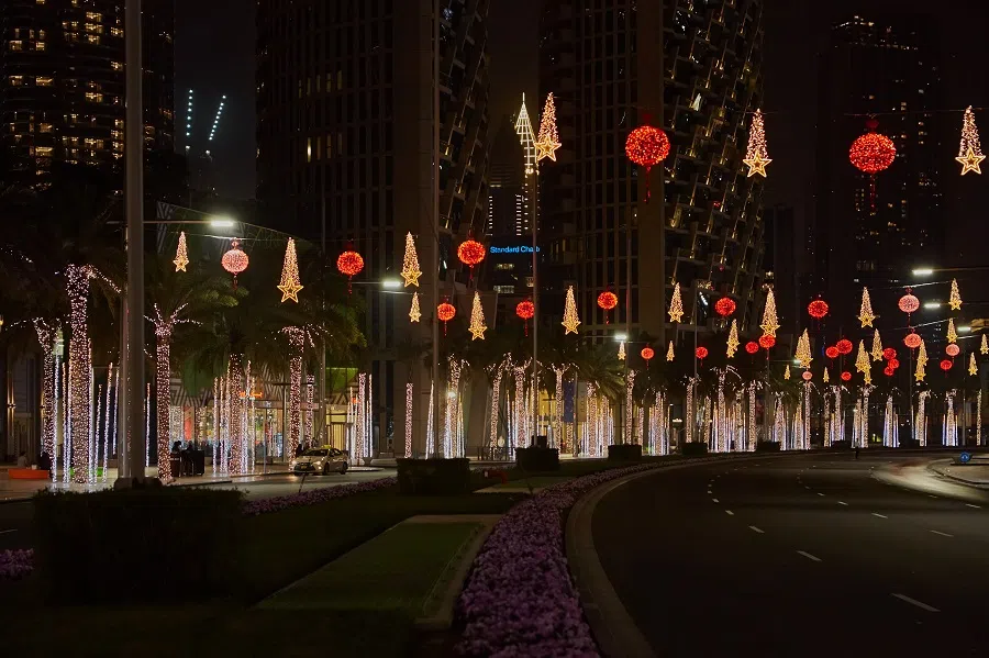 A street light-up for Chinese New Year in Dubai, on 2 February 2020. (iStock)