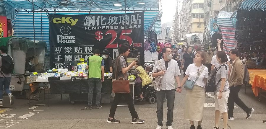 People visit Mong Kok in Hong Kong, China, March 2023. (Photo: Tai Hing Shing)