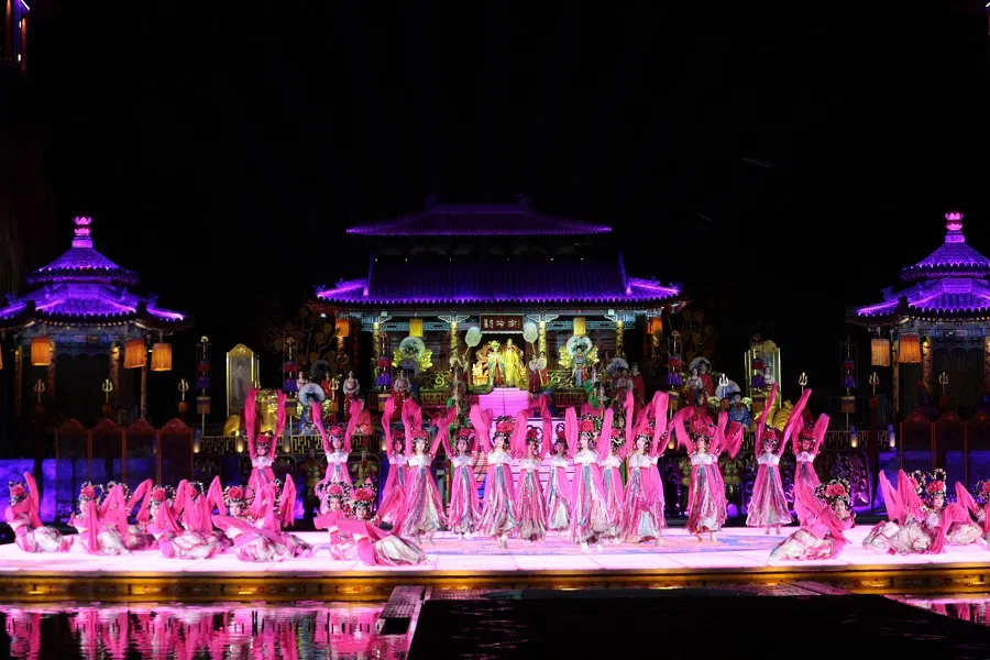 A performance of Bai Juyi's Chang Hen Ge at Huaqing Palace in Xi'an, Shaanxi province, China, 15 March 2023. (CNS)