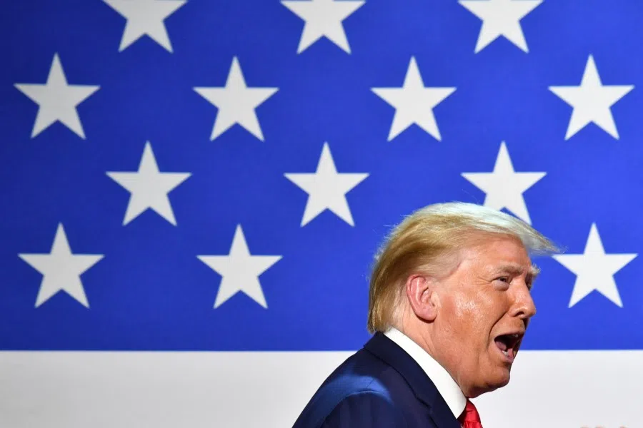 US President Donald Trump arrives for a roundtable with faith leaders, law enforcement officials, and small business owners at Gateway Church Dallas Campus in Dallas, Texas, 11 June 2020. (Nicholas Kamm/AFP)