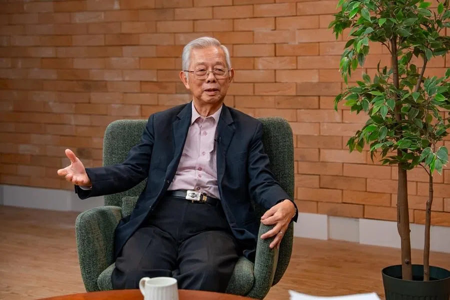 Lim Siong Guan, former Singapore head of civil service, during an interview at STUDIO+65 in Singapore on 15 April 2026. (Photo: Yi Jina)