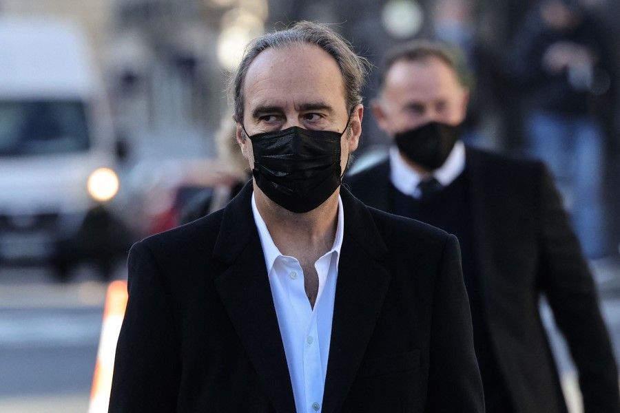 French businessman Xavier Niel in Paris on 6 October 2021. (Thomas Coex/AFP)