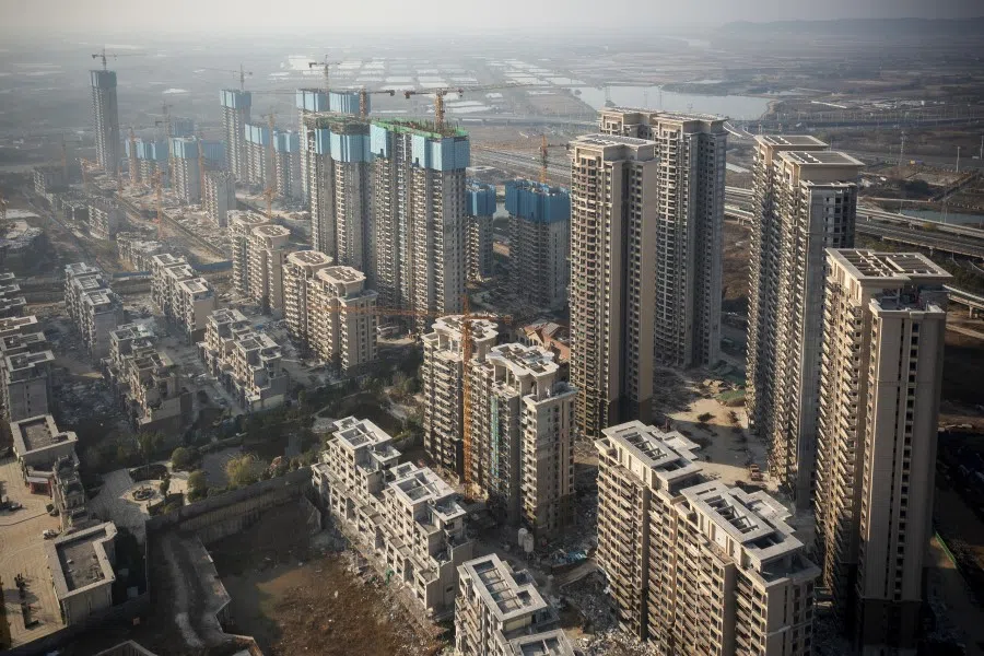 The construction site of a China Evergrande Group development in Wuhan, China, on 22 December 2021. (Andrea Verdelli/Bloomberg)