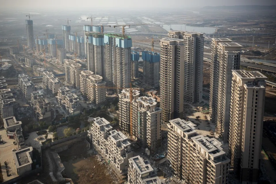 The construction site of a China Evergrande Group development in Wuhan, China, on 22 December 2021. (Andrea Verdelli/Bloomberg)