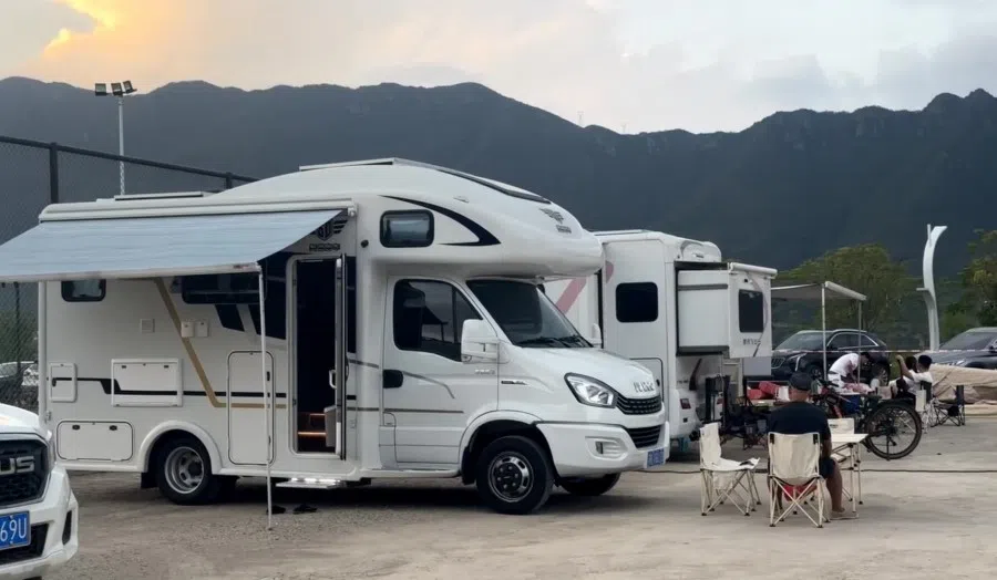 Some people choose to live in an RV in response to high property prices.