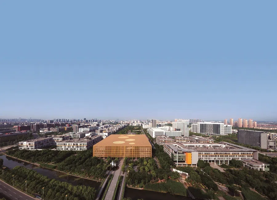 An aerial view of BioBAY in Suzhou Industrial Park. (Suzhou Industrial Park)