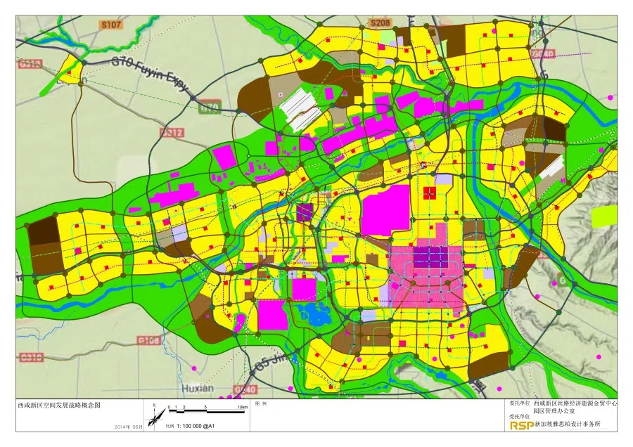 Urban planning for Xi'an. (Courtesy of Liu Thai Ker)