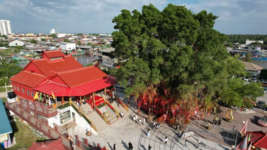 An aerial view of Sekinchan.