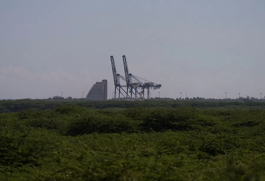 A general view of Hambantota International Port in Hambantota, Sri Lanka, on 29 October 2024. (Thilina Kaluthotage/Reuters)
