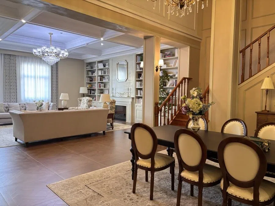 A living room fit for a rich CEO.