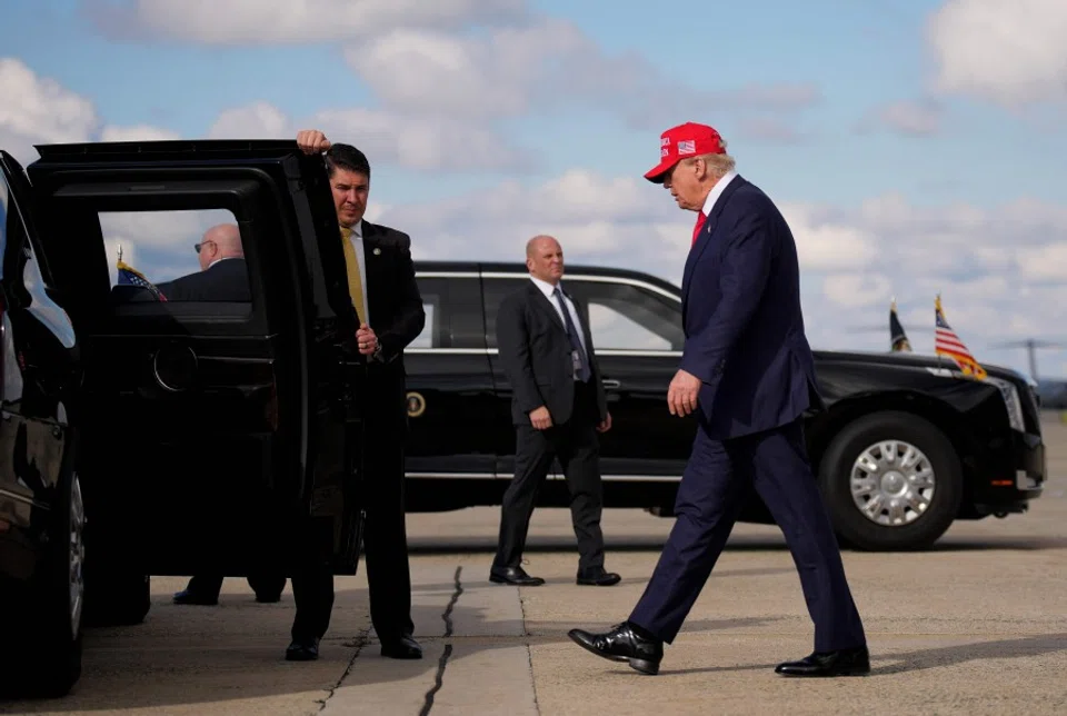 US President Donald Trump departs Air Force One on 30 October 2025 at Joint Base Andrews, Maryland. (Andrew Harnik/AFP)