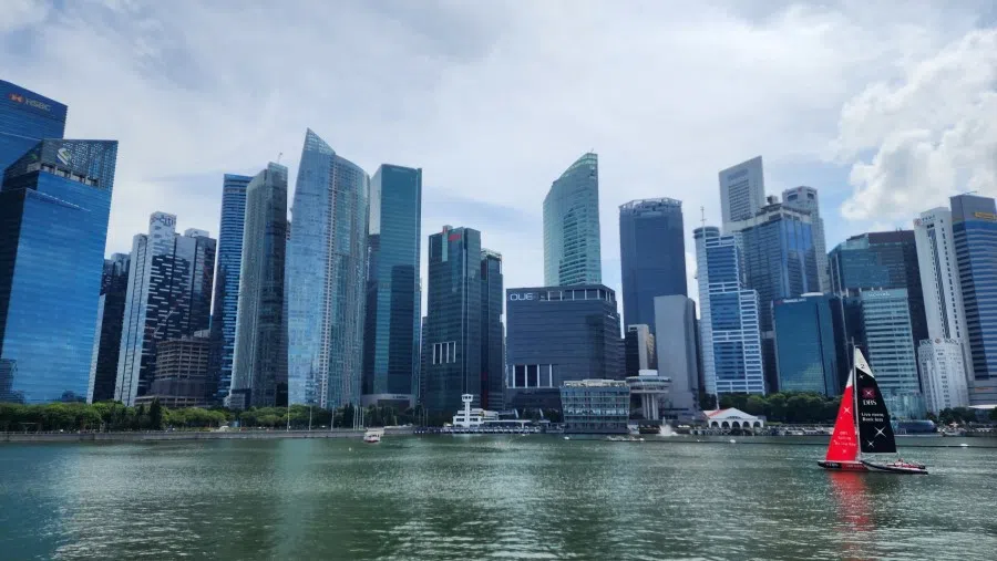 The central business district in Singapore on 15 July 2023. (SPH Media)