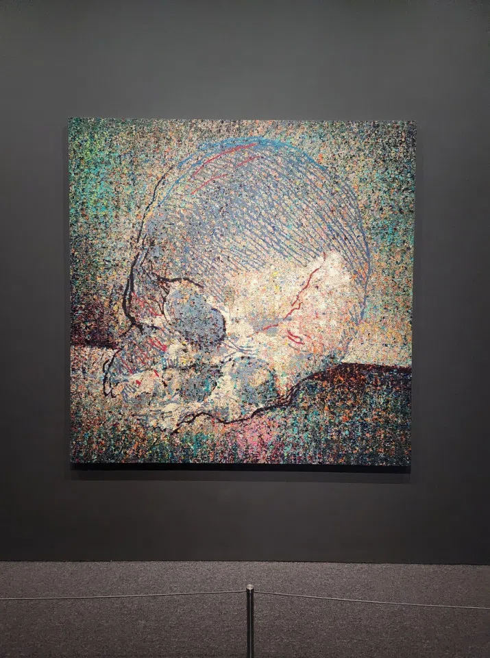 Zeng Fanzhi, Sparkling Paintings - Skull III (2019-2023).