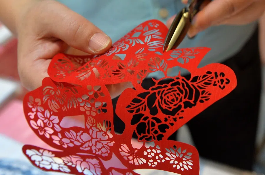 A delicate piece of paper-cut art. (SPH Media)