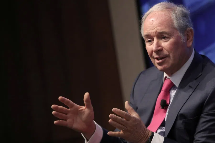Blackstone Group CEO and Co-Founder Steve Schwarzman speaks at a Reuters Newsmaker event in New York, November 6, 2019. (Gary He/REUTERS)