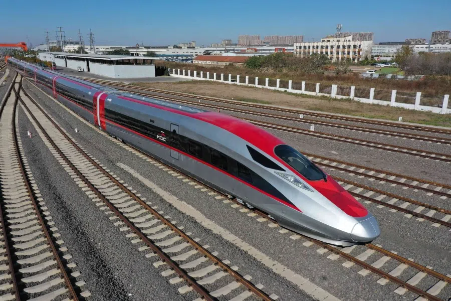 The high-speed rail (HSR) project connecting Indonesia's two major cities Jakarta and Bandung is being developed by KCIC, a joint venture between Indonesian and Chinese state-owned companies. (KCIC)